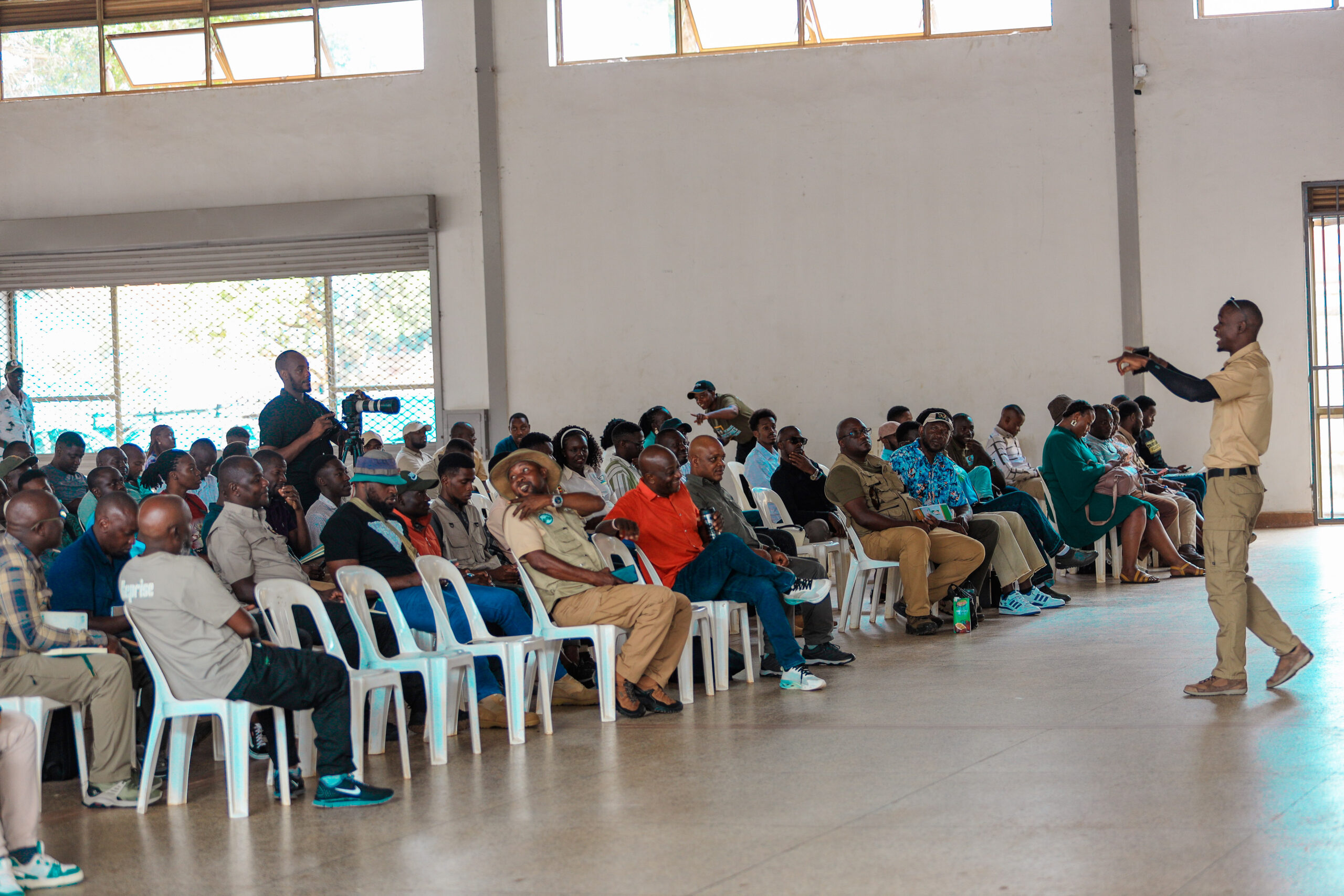 Tour guides being addressed